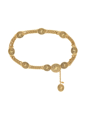 chanel Chanel Coco Mark Chain Belt in Gold - Metallic Gold. Size all.