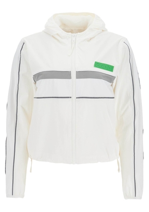 stretch nylon sports jacket - 34 White
