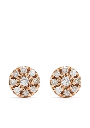 Djula 18kt rose gold diamond Target earrings - Pink