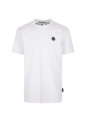 Philipp Plein White T-shirt With Embroidered Logo