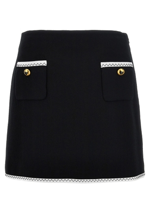 Moschino Heart Button Skirt