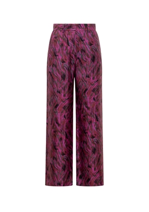 Lanvin Fuchsia Fur Pants