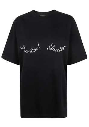 Jean Paul Gaultier Crewneck Cotton Oversize Tee-shirt With Detail