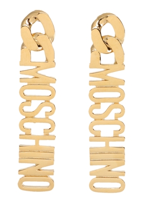 Moschino Logo Lettering Earrings