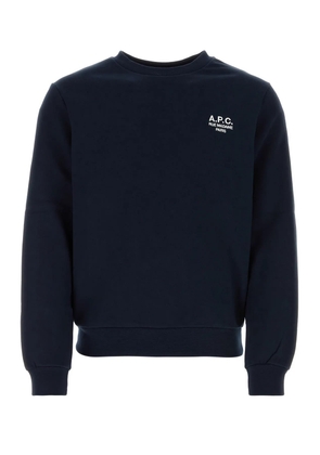 A. P.C. Midnight Blue Cotton Sweatshirt