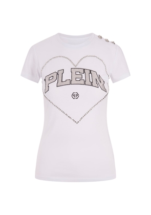 Philipp Plein Sexy Pure Heart T-shirt In White