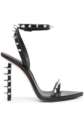 Le Silla Jagger 120mm leather sandals - Black