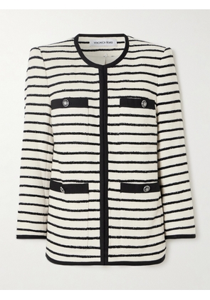 Veronica Beard - Foster Striped Cotton-blend Tweed Jacket - Ivory - US2,US4,US6,US8,US10