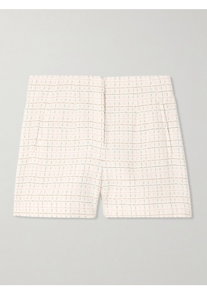 Veronica Beard - Jazmin Cotton-tweed Shorts - Ivory - US0,US2,US4,US6,US8,US10
