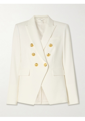 Veronica Beard - Miller Dickey Double-breasted Grain De Poudre Blazer - Off-white - US0,US2,US4,US6,US8,US10,US12,US14
