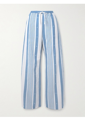 Givenchy - Striped Cotton And Linen-blend Pants - Blue - FR34,FR36,FR38,FR40,FR42,FR44