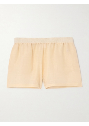 Givenchy - Silk And Linen-blend Shorts - Ivory - FR34,FR36,FR38,FR40,FR42,FR44