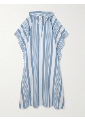 Givenchy - Striped Cotton And Linen-blend Kaftan - Blue - FR34,FR36,FR38,FR40,FR42