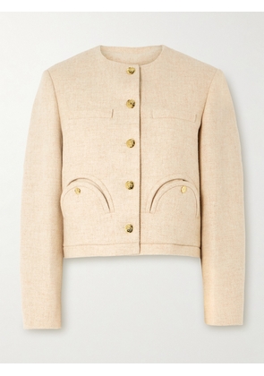 Blazé Milano - All In Cropped Wool Jacket - Cream - 00,0,1,2,3,4