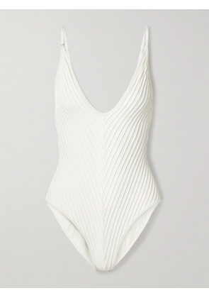 Zimmermann - Lightburst Pintucked Swimsuit - Ivory - 0,1,2,3,4