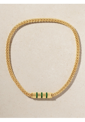 Gemella - Stella 18-karat Gold Emerald Necklace - One size