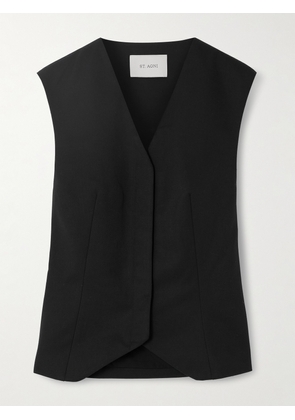 ST. AGNI - Recycled-twill Vest - Black - x small,small,medium,large,x large