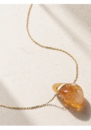 JIA JIA - 14-karat Gold Citrine Necklace - Orange - One size