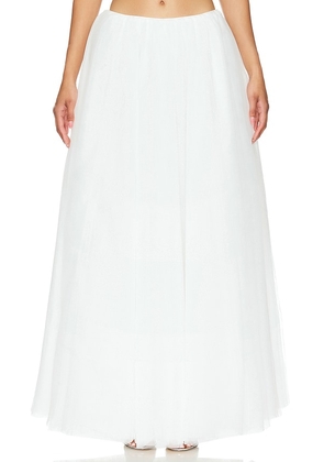 MAJORELLE x Bridget Adam Skirt in White. Size M, S, XL, XS, XXS.
