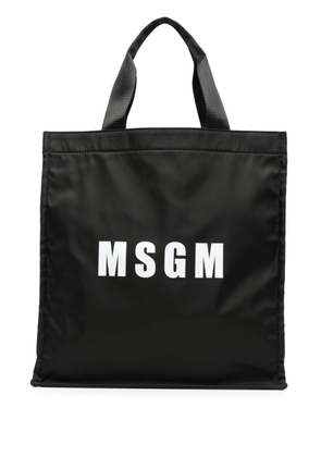 MSGM logo-print tote bag - Black