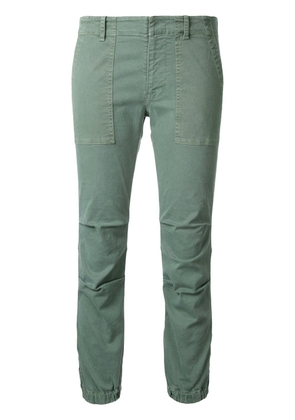 Nili Lotan elasticated hem cropped trousers - Green