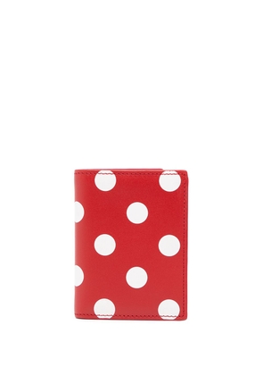 Comme Des Garçons Wallet polka dot-print cardholder - Red