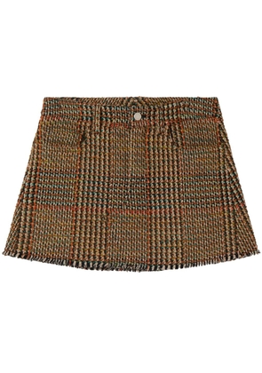 Stella McCartney wool tweed mini skirt - Brown