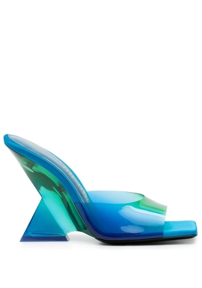 The Attico Cheope 105mm gradient-effect mules - Blue