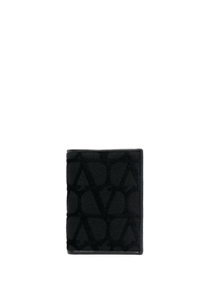 Valentino Garavani Toile Iconographe bi-fold cardholder - Black