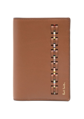 Paul Smith Signature Stripe Passport Cover wallet - Brown