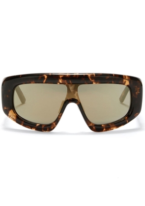 Palm Angels Eyewear Carmel tortoiseshell-effect sunglasses - Brown