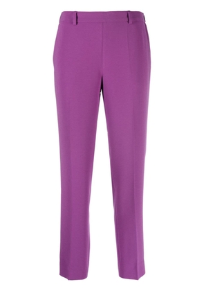 Alberto Biani cropped tapered trousers - Purple