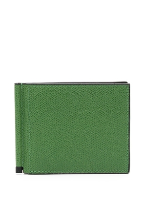 Valextra Simple Grip leather wallet - Green