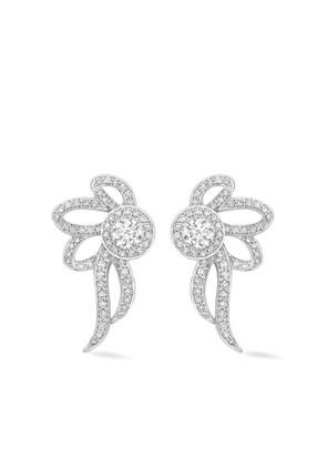 Lark & Berry Bow diamond earrings - Silver
