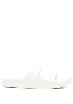 Ancient Greek Sandals Meli double-strap slides - White