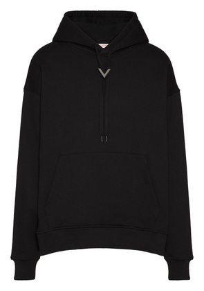 Valentino Garavani VLogo cotton hoodie - Black