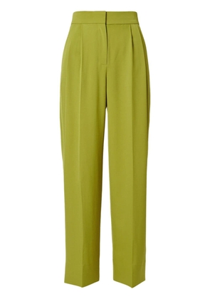 ERDEM wide-leg pleat-front trousers - Green
