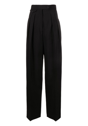 The Row Marcellita pleated wide-leg trousers - Black