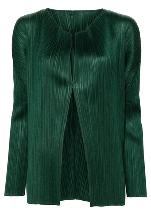 Pleats Please Issey Miyake March plissé jacket - Green