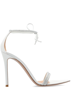 Gianvito Rossi crystal embellished 115mm sandals - White