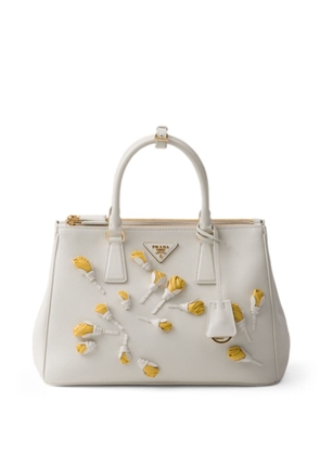 Prada large Galleria Saffiano leather handbag - White