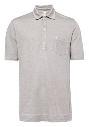 Massimo Alba short-sleeve linen polo shirt - Grey