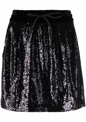 Miu Miu sequin mini skirt - Black
