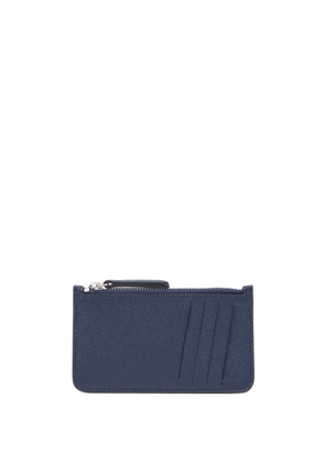 Maison Margiela four-stitch logo leather wallet - Blue