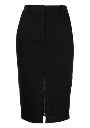 Nº21 slit-detail denim skirt - Black