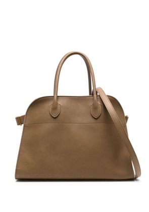 The Row Soft Margaux 12 leather tote bag - Green
