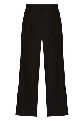 Alexander McQueen high-rise wool-twill trousers - Black