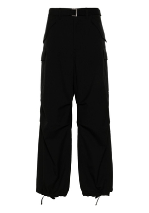 sacai belted cargo pants - Black