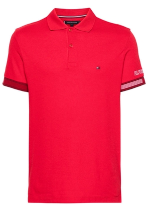 Tommy Hilfiger logo-embroidered piqué polo shirt