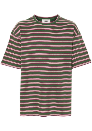 YMC Triple striped T-shirt - Green